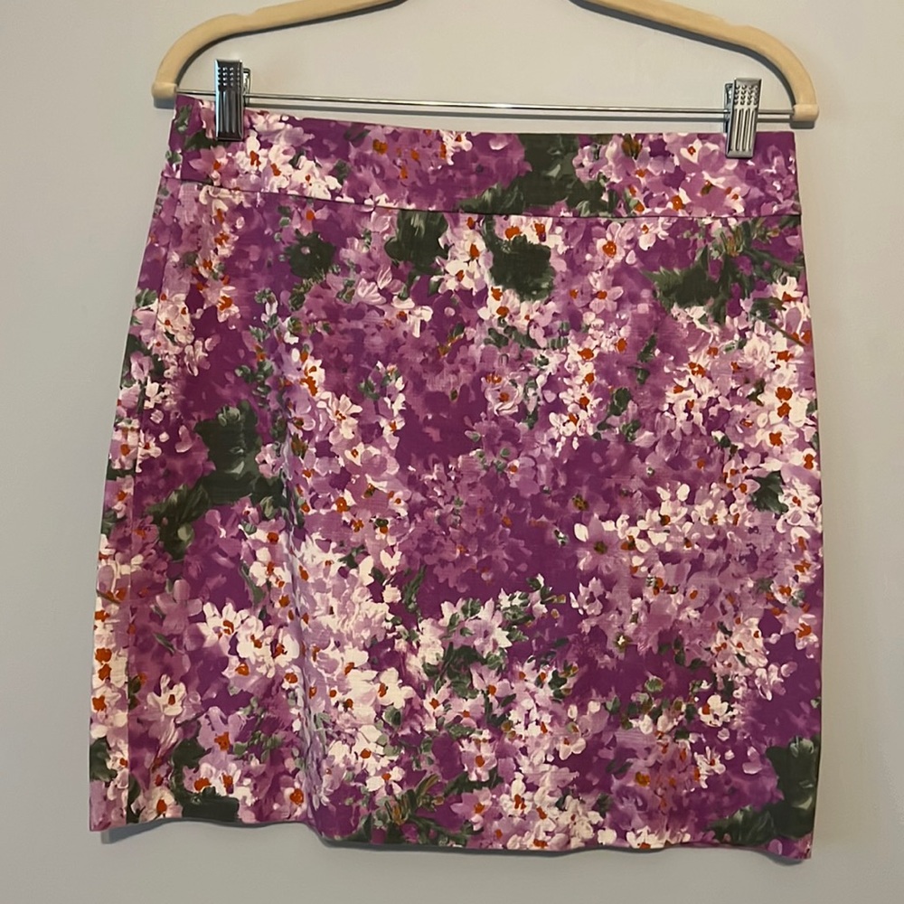 J. Crew Floral Skirt Size 6